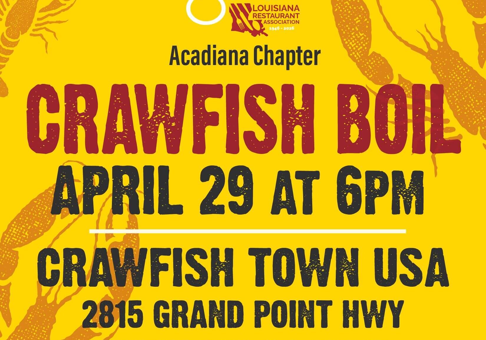Acadiana Crawfish Boil Website Event